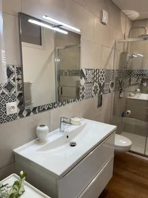 Salle de bains dans l'établissement Gîte Le lys 2 à 4 personnes