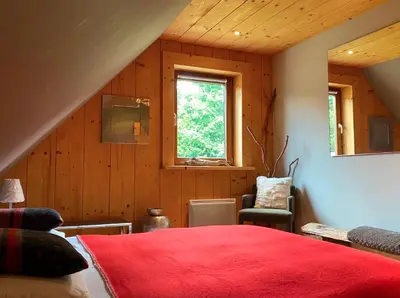 Coin salon dans l'établissement Datchas Lodges