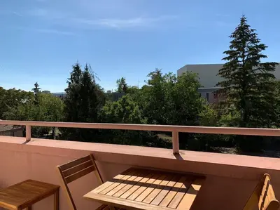 Balcon ou terrasse dans l'établissement Studio 35 - centre ville, proche Bâle