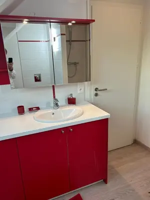 Salle de bains dans l'établissement Salutho
