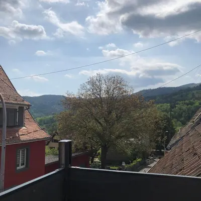Vue générale sur la montagne ou vue sur la montagne depuis la maison de vacances