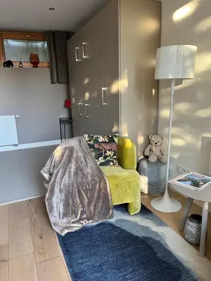 Un ou plusieurs lits dans un hébergement de l'établissement Suite Hôte Luxe 2 P Aux Vignes Lovées