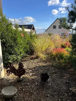 Jardin de l'établissement Suite Hôte Luxe 2 P Aux Vignes Lovées