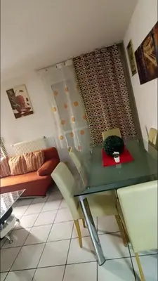 Coin salon dans l'établissement Appartement T3 proche de Bâle