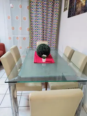 Coin salon dans l'établissement Appartement T3 proche de Bâle