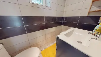 Salle de bains dans l'établissement Evasion Nature Rimbach