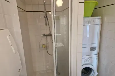 Salle de bains dans l'établissement Appartement avec vue sur le lac de Gérardmer, proche des pistes de ski