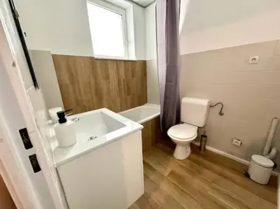 Salle de bains dans l'établissement Appartement proche place de la réunion au calme