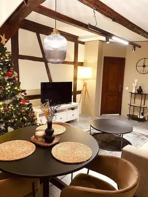 Coin salon dans l'établissement À la petite Venise hyper centre Colmar