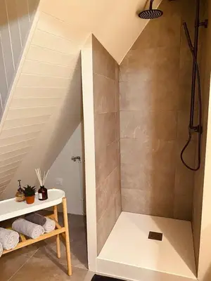 Salle de bains dans l'établissement À la petite Venise hyper centre Colmar