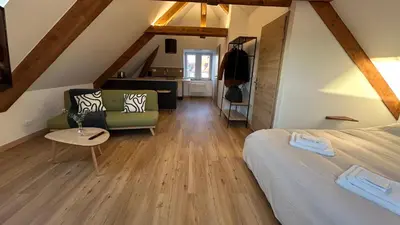 Un ou plusieurs lits dans un hébergement de l'établissement Appartement Moderne et Spacieux, à 10 min de la Gare