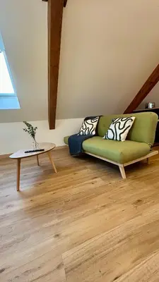 Coin salon dans l'établissement Appartement Moderne et Spacieux, à 10 min de la Gare