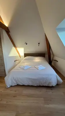 Un ou plusieurs lits dans un hébergement de l'établissement Appartement Moderne et Spacieux, à 10 min de la Gare