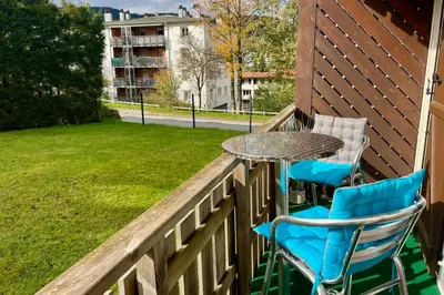 Jardin de l'établissement Charming apartment with view of the Massif !