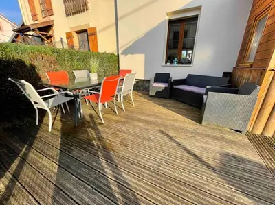 Coin salon dans l'établissement Maison 4-6 personnes proche Gerardmer