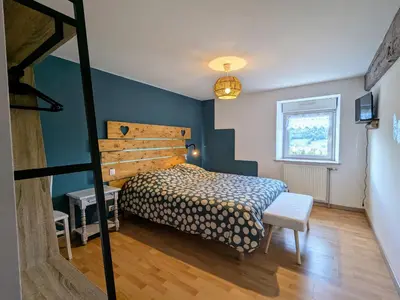 Un ou plusieurs lits dans un hébergement de l'établissement Appartement chaleureux, 2-4 pers, Vosges, Animaux admis - FR-1-589-685