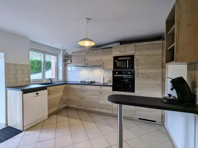 Cuisine ou kitchenette dans l'établissement Appartement chaleureux, 2-4 pers, Vosges, Animaux admis - FR-1-589-685