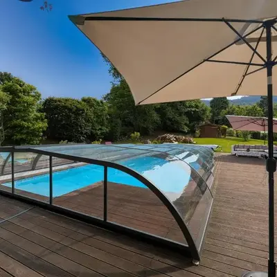 Chambre familiale avec piscine et SPA à Anould - FR-1-589-708