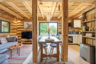 Cuisine ou kitchenette dans l'établissement Chalet Chataigne - Magnifique vue montagne