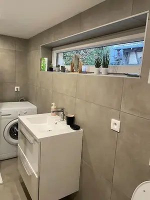 Salle de bains dans l'établissement Amelie - petite maison alsacienne