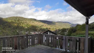 Paysage naturel près de le chalet