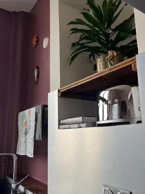 Cuisine ou kitchenette dans l'établissement Appartement de style 70