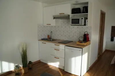 Cuisine ou kitchenette dans l'établissement Tiny House Turckheim