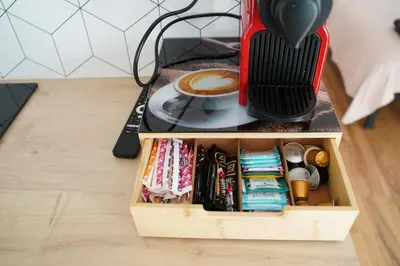 Plateau bouilloire dans l'établissement Tiny House Turckheim