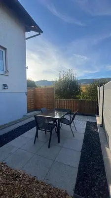 Balcon ou terrasse dans l'établissement Studio aux pieds des vignes