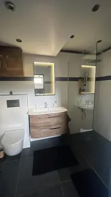 Cuisine ou kitchenette dans l'établissement Studio aux pieds des vignes
