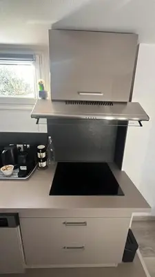 Cuisine ou kitchenette dans l'établissement Studio aux pieds des vignes