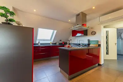 Cuisine ou kitchenette dans l'établissement Gîte au Cœur des champs chez Sandrine et Manu