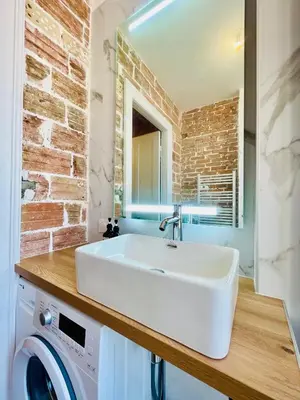 Salle de bains dans l'établissement 202 - Chaleureux appartement proche centre ville