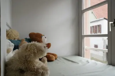 Un ou plusieurs lits dans un hébergement de l'établissement Tout Schuss en duplex 8 pers avec Garage