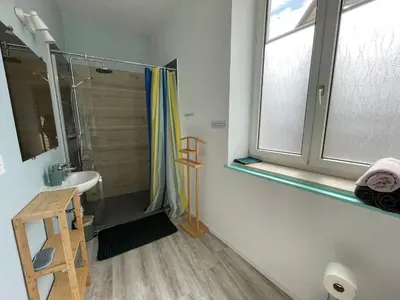 Salle de bains dans l'établissement Cramiland - Appart 01 Ohnenheim