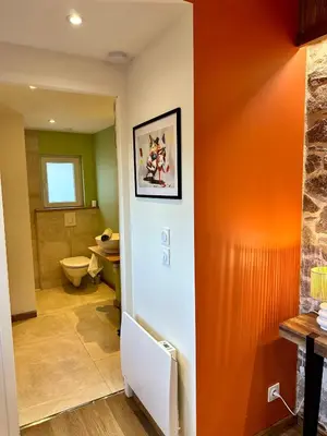 Salle de bains dans l'établissement Le Duplex du Parc - Terrasse