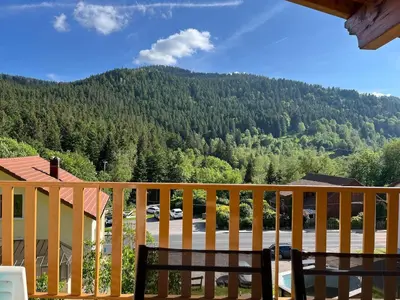 Vue générale sur la montagne ou vue sur la montagne depuis la maison de vacances