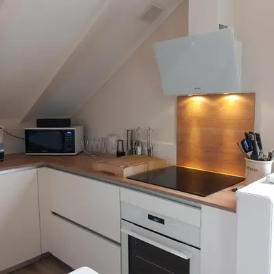Cuisine ou kitchenette dans l'établissement Gîte JOSEPHINE