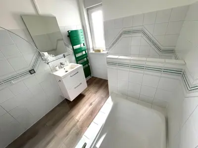 Salle de bains dans l'établissement Gîte ARTHUR