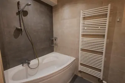 Salle de bains dans l'établissement La Cure grand appartement familial 3 chambres avec terrasse et parking à 10 minutes de Colmar