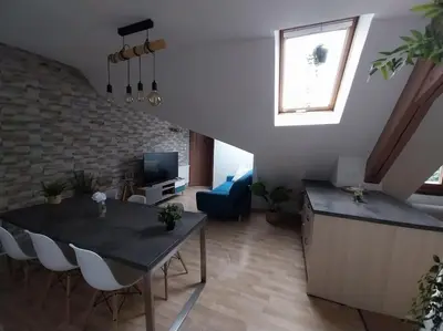 Télévision ou salle de divertissement dans l'établissement Sous les toits-Hypercentre-Pas de Frais de Ménage