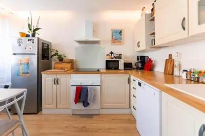 Cuisine ou kitchenette dans l'établissement Le petit Nieder - Colmar Centre