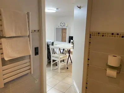 Salle de bains dans l'établissement Studio in Algolsheim Algolsheim