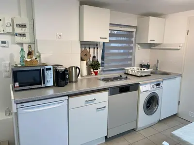 Cuisine ou kitchenette dans l'établissement Studio in Algolsheim Algolsheim