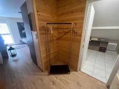 Cuisine ou kitchenette dans l'établissement Studio Chalet des Pistes