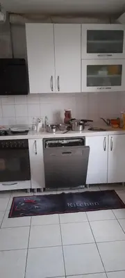 Cuisine ou kitchenette dans l'établissement Privat Zimmer in eine whg rue des abeilles