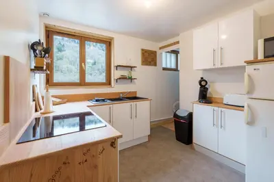 Cuisine ou kitchenette dans l'établissement Les Jonquilles - 3 chambres et garage privé
