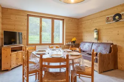 Télévision ou salle de divertissement dans l'établissement Les Jonquilles - 3 chambres et garage privé