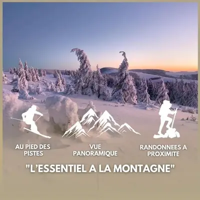 Studio cosy avec vue panoramique sur les Vosges