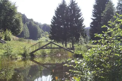 Paysage naturel près de le chalet